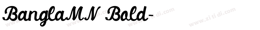 BanglaMN Bold字体转换